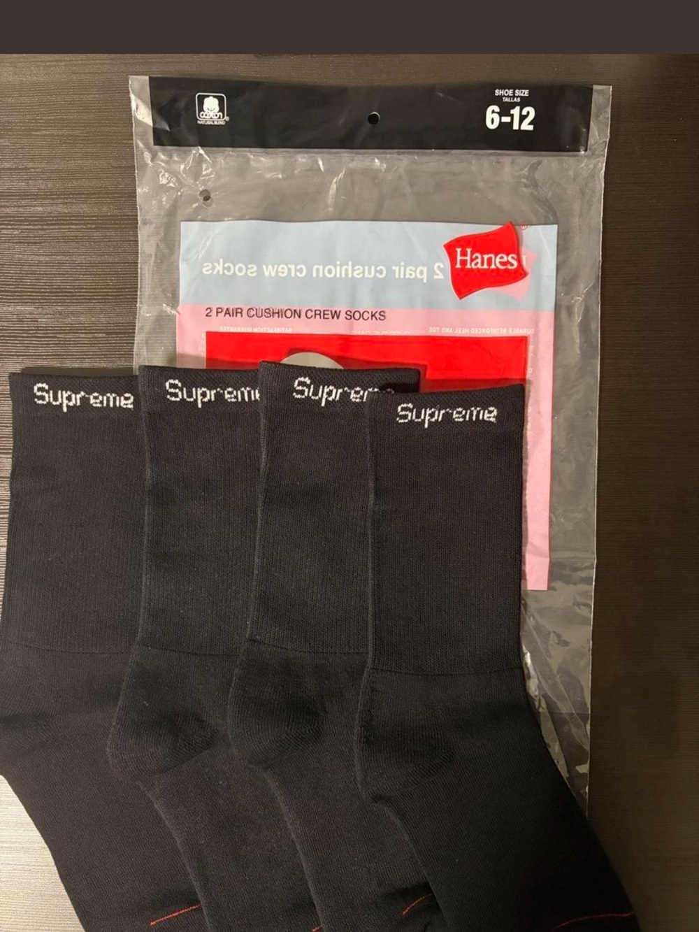 Black Crew Socks - 4 Pair Pack